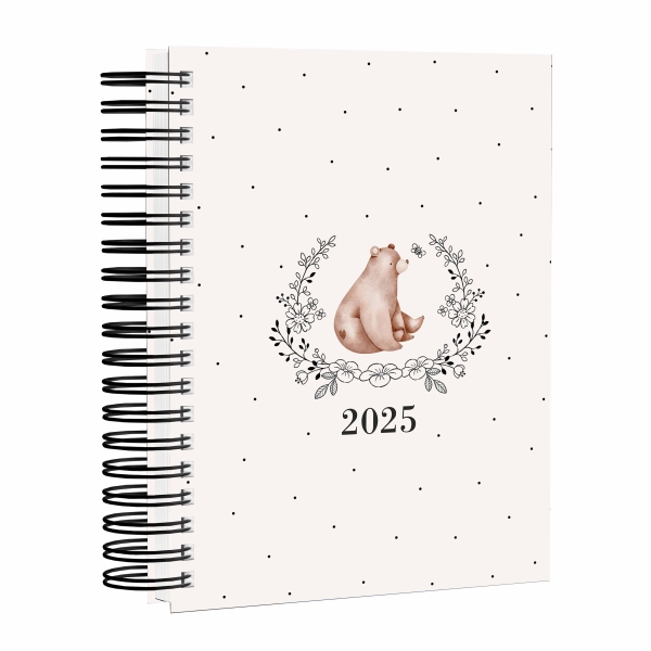 Agenda Permanente - Capa Dura Urso Bege