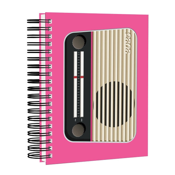 Agenda Permanente Capa Dura Rádio Vintage