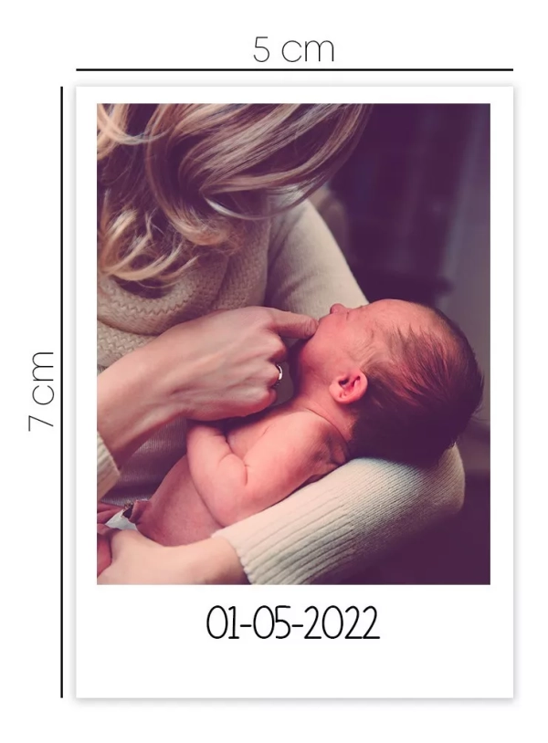 Imã Fotográfico - 5x7 cm - Lembrança com Legenda - 20 unidades - Image 3