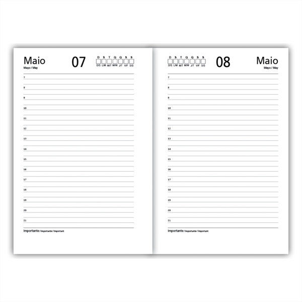 Agenda Permanente Capa Dura Maquina Polaroid - Image 4