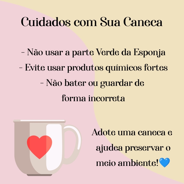 Caneca de Porcelana Decorada - Já Tomei Muitas Dores, Agora vou Tomar Só Café - Image 3